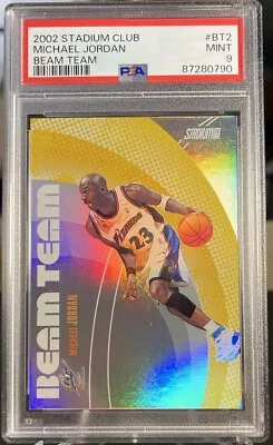 2002 Stadium Club Beam Team #BT2 Michael Jordan 415/500 PSA 9/ POP 20/ 1:920 • $93