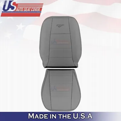1999-2004 FOR Ford Mustang V6 Driver Bottom &Top Genuine Leather Seat Cover Gray • $274.54
