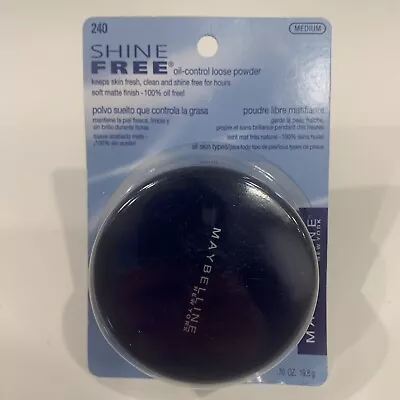 MAYBELLINE SHINE FREE OIL -CONTROL LOOSE POWDER MEDIUM .70 Oz • $14.99