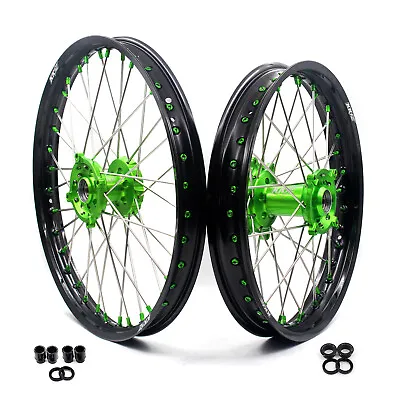 KKE 21/19 MX Wheels Rims For Kawasaki KX250F KX450F KX450 KX450X KX250 2024 Hubs • $579