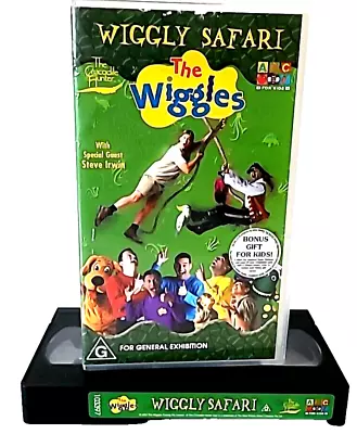 The Wiggles Wiggly Safari VHS Video Cassette Tape Vintage 95 Original Cast • $19.50