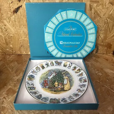 Coalport Christmas Day Tree Advent Calendar Collectors Plate 2nd Edition - Boxed • £14.99