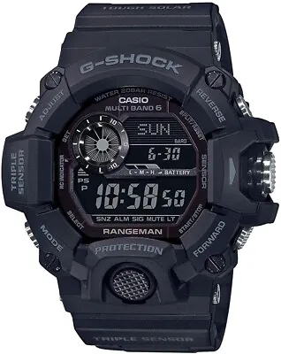 New G-SHOCK RANGEMAN GW9400-1B Black Triple Sensor Solar Digital Limited Watch • $249.99