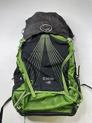 Osprey Exos 48 Ultralight Backpack Size Large 20-23  Black And Green Day Lite • $99.99