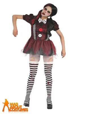 £19.99 • Buy Adult Ladies Dead Doll Dress Costume Halloween Womens Fancy Dress Outfit 