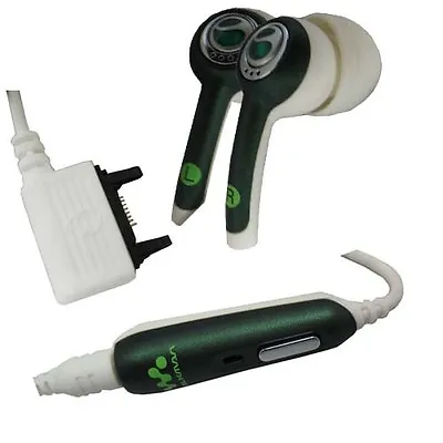 Original Sony Ericsson White & Green Stereo Handsfree Earbuds *New* • $99.27