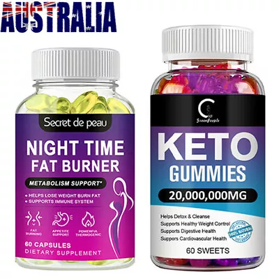 Keto BHB Gummies ACV Weight Loss Fat Burner Men & Women Dietary Supplement TY • $25.64