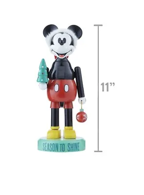 Mickey Mouse 2023 Disney 100th Christmas 11” Nutcracker Statue Season To Shine • $42.50