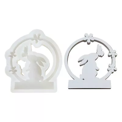 Easter Rabbit Silicone Mold Spring Flowers Butterfly Design Decorative Mold • $8.32