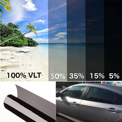 One Way Mirror Window Film Heat UV Reflective Privacy Tint Foil Home Office Car • £6.95