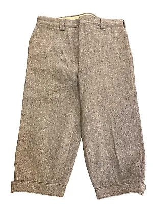 Vintage Woolrich Malone Hunting Golf Knickers Wool Pants Mens Size 36x21 • $99