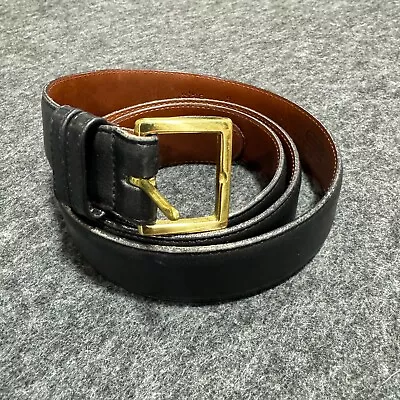 COACH Mens Black Full Grain Leather Belt Size 42 Made In USA • $25.49