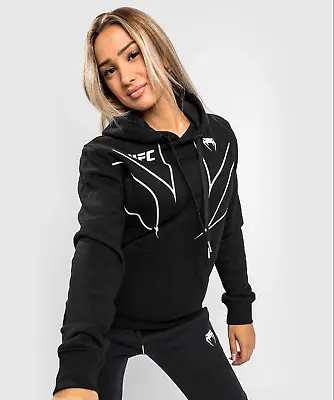 UFC Venum Fight Night 2.0 Replica Women's Hoodie Black Sweater - SMALL • $29.94