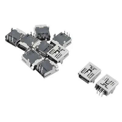 10 Pcs Mini USB B Type Female Port Jack Connector 5 Pin PCB Socket • $8.48