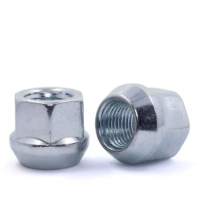 16 Lug Nuts Open End Bulge Acorn 9/16-18 Chrome 13/16 Hex • $15.73