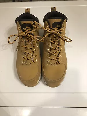 Nike Manoa Leather Hiking Boots Haystack Brown 454350-700 Mens Size 9.5 • $35