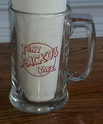 Tony Packo's Glass Beer Soda Mug MASH 4077 Corporal Klinger Favorite Toledo Ohio • $14.99