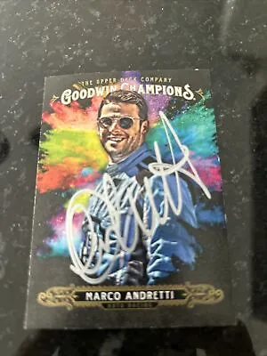 Signed 2018 Upper Deck Goodwin Champions #142 Marco Andretti SP   Autographed • $8