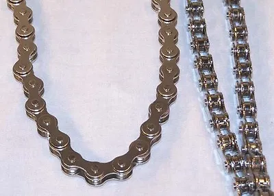 MENS BIKE CHAIN NECKLACE 18 Inch Chains Biker Fashion  Heavy Motorcycle Jewelry • $12.93