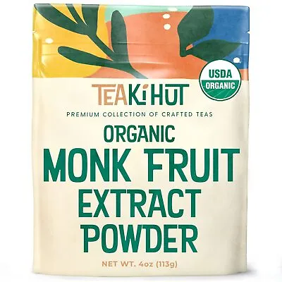 TEAki Hut Organic Monk Fruit Sweetener 4oz Zero-Calorie & Keto 365 Servings • $24.99