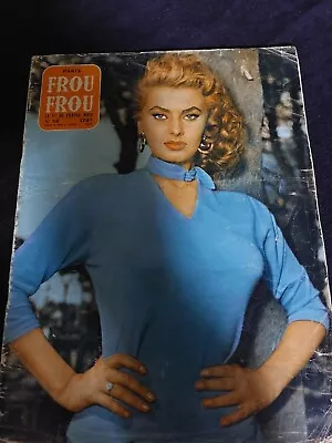 Paris Frou-Frou Magazine No. 50 Vintage French Sophia Loren Joan Collins 1950s • £13.50