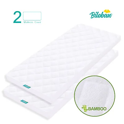 Cradle Mattress Pad Bamboo Cover For Standard Cradle Mattress 2 Pack 36 X18  • $26.99