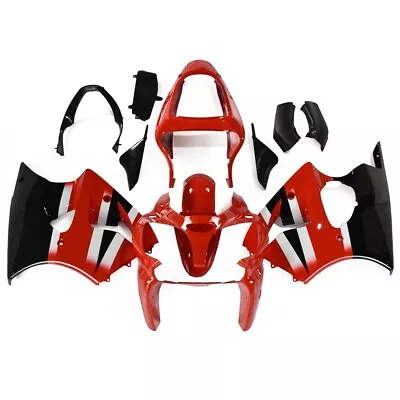 Red Black Fairing For Kawasaki Ninja ZX-6R 2000 2001 2002 ZX6R Plastics Bodywork • $445.95