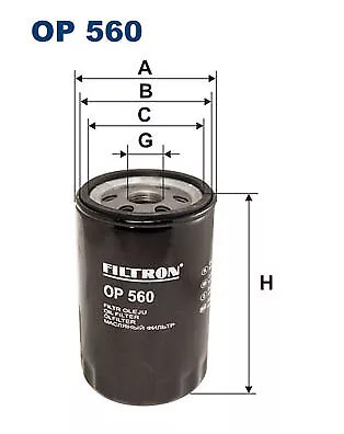 Fits FILTRON OP 560 OIL FILTER.VW BUS 1.9l 82-  UK Stock • $34.06