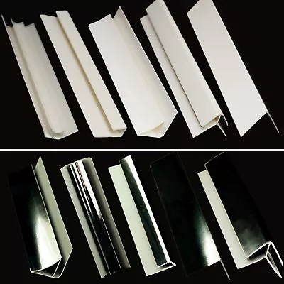 £9.95 • Buy White Or Chrome PVC Bathroom & Shower Trims All Sizes Wet Wall  Waterproof