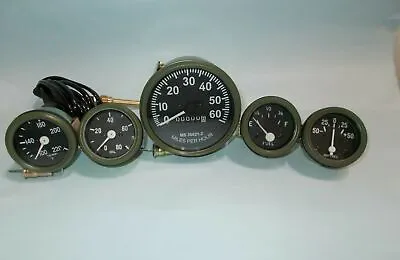 $36.40 • Buy Willys MB Jeep Ford GPW Gauges Kit - Speedometer+Temp+Oil+Fuel+ Ampere (OLIVE)