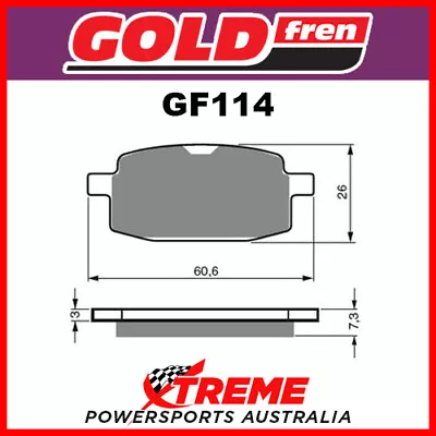 Yamaha YW 100 T Booster BWs 1996 Sintered Off Road Front Brake Pad GF114K5 • $39.95