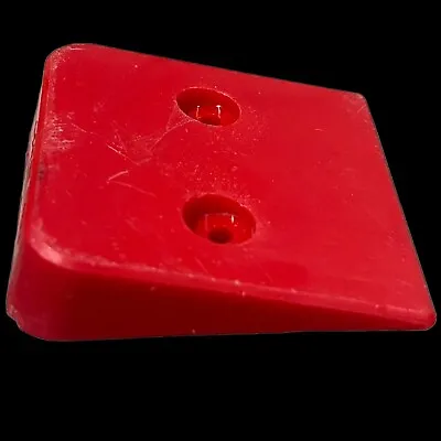 Vintage 1970’s Skateboard Tail Guard/Bone/Tail Feather Plastic Wedge Red • $35