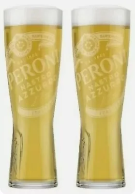 2 Peroni Signature Half Pint Glasses Brand New 100% Genuine Official 10oz  • £10