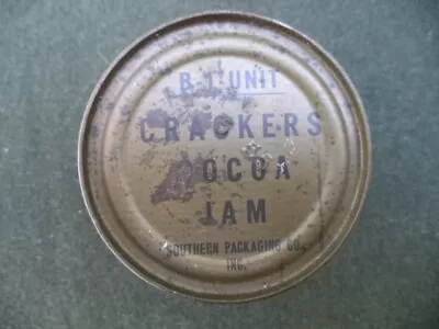 Korean War Era B 1 K Ration Can W Key Crackers Cocoa Jam Southern Packaging 5 55 • $40