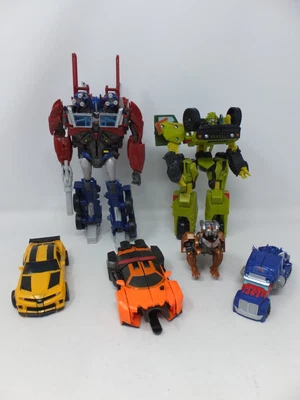 £9.95 • Buy HASBRO Transformers Bundle Optimus Prime Grimlock Drift Ratchet               E3