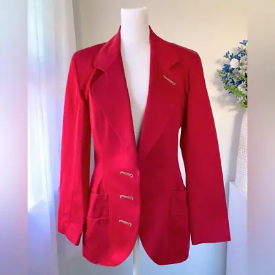 Vintage ‘90s Zang Toi For Fred Hayman Beverly Hills Red Blazer • $50