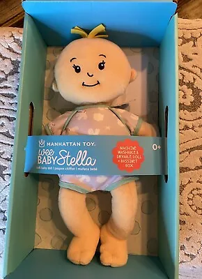 Manhattan Toy Wee Baby Stella Soft Baby Doll Plush New In Box - Box Is Bassinet • $23
