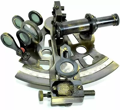 5  Solid Brass Sextant Vintage Navigation Working Royal Navy Nautical Sextant • $34.05
