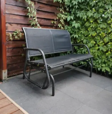 Garden Rocking Bench Swing Patio Seat Outdoor Glider Chair 2 Seater Loveseat • £119.90