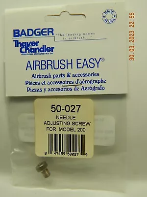 £7 • Buy Badger Needle Adjusting Screw, Model 200, 50-027