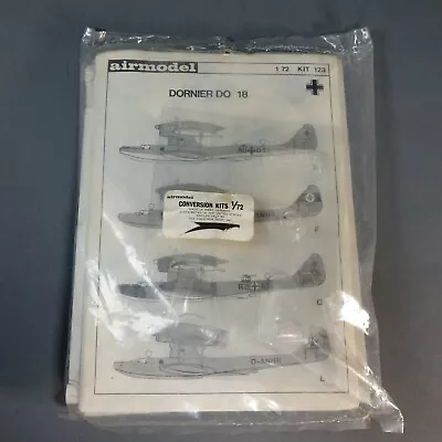 AIRMODEL DORNIER DO 18 Vacuform KIT No 123  Germany New Sealed 1/72  • $23.75