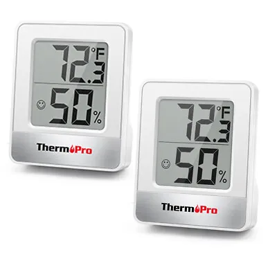 $17.99 • Buy 2PCS LCD Digital Indoor Thermometer Room Hygrometer Temperature Humidity Monitor