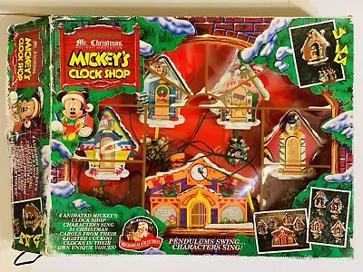 Vintage 1993 Mr. Christmas Disney Mickey's Clock Shop Animated Musical • $124.99