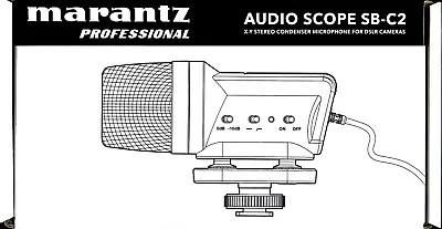 Marantz Professional Audio Scope SB-C2 X/Y Stereo Condenser Microphone For DSLR • $59.99