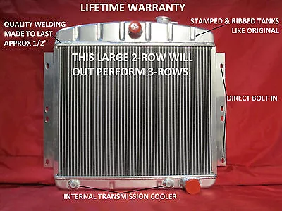 1949-1954 Chevrolet Car Aluminum Radiator Bel Air Styleline Fleetline V8 • $199