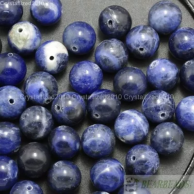 Wholesale Natural Gemstone Round Ball Spacer Loose Beads 4mm 6mm 8mm 10mm 12mm • £9.58