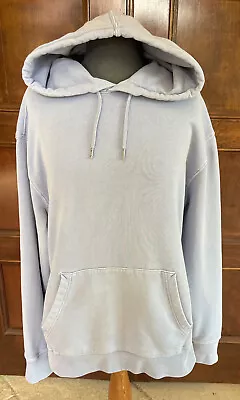 J. Crew Vintage Fleece 100% Cotton Heavyweight Hoodie Light Blue H4576 Size M • $12.99