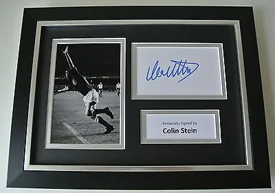Colin Stein SIGNED A4 FRAMED Photo Mount Autograph Display Rangers Football COA • £39.99