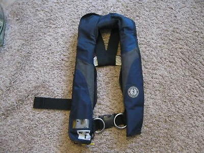 Used Adult Blue Mustang Survival Automatic/Manual Inflatable Life Jacket  PFD • $123