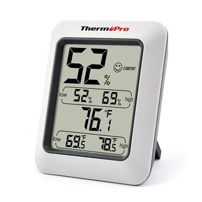 $20 • Buy TP50 Digital Indoor Room Temperature Humidity Monitor Weather Station For Home